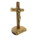 Crucifixo Mesa 12cm Madeira