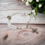 Pulseira Terço De Pulso São Bento Perola