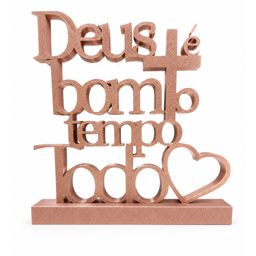 Escultura decorativa Dios es bueno todo el tiempo – 23 cm