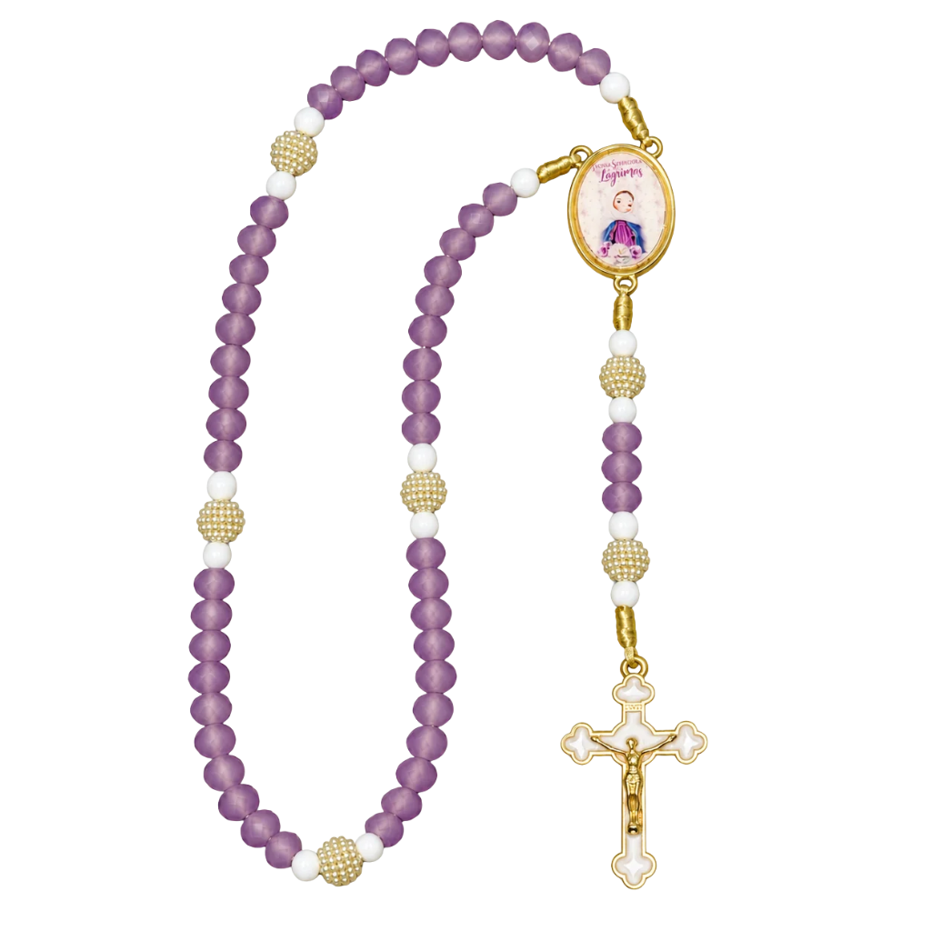 Terço Nossa Senhora das Lágrimas Roxo