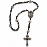 Terço de Nossa Senhora Aparecida com Contas de Hematita