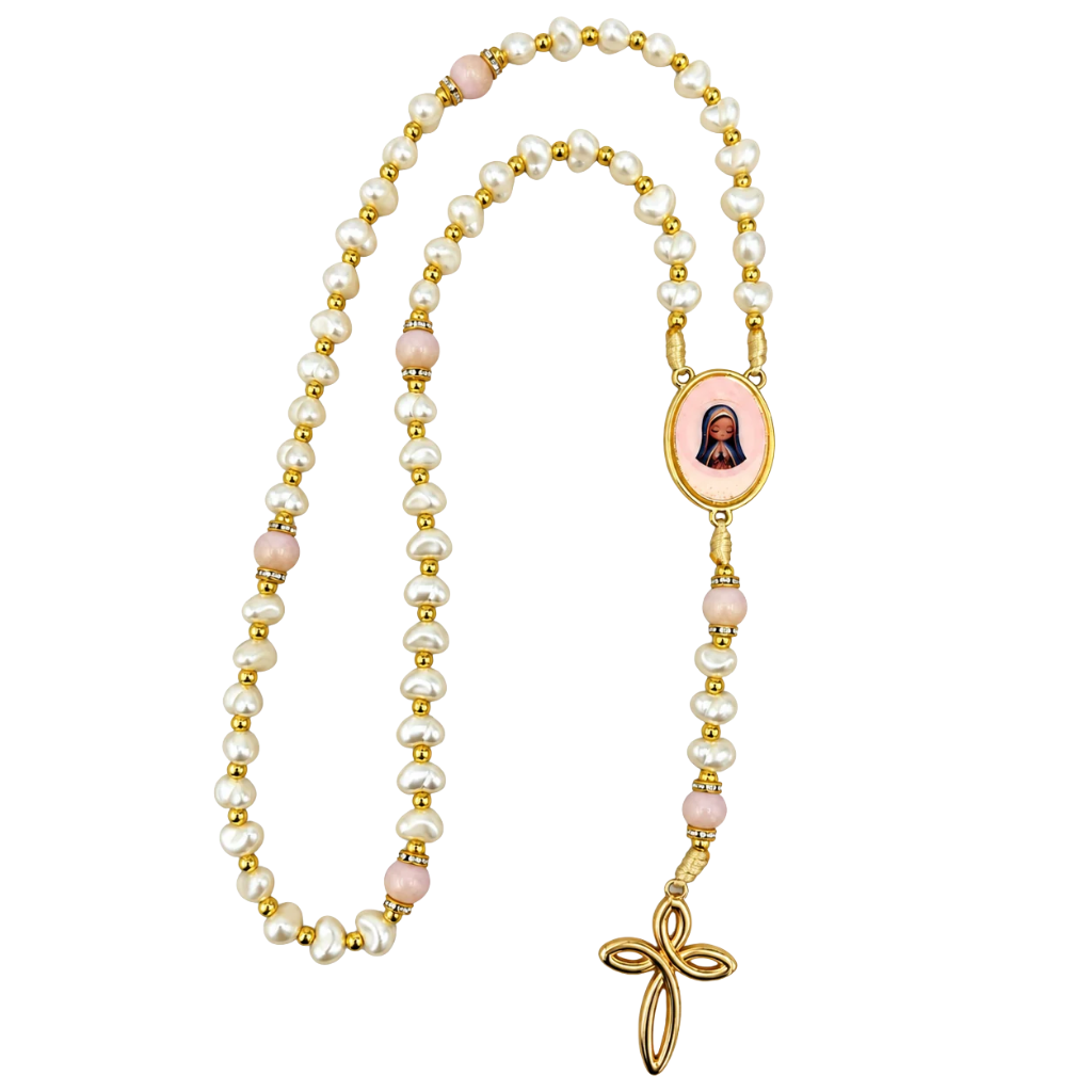 Terço Nossa Senhora Aparecida - Pérolas