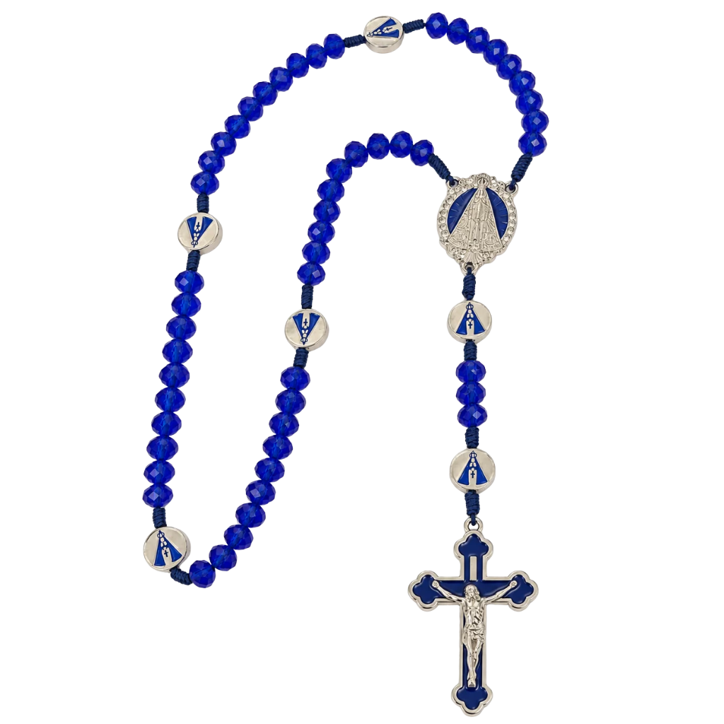Terço de Nossa Senhora Aparecida - Azul Royal