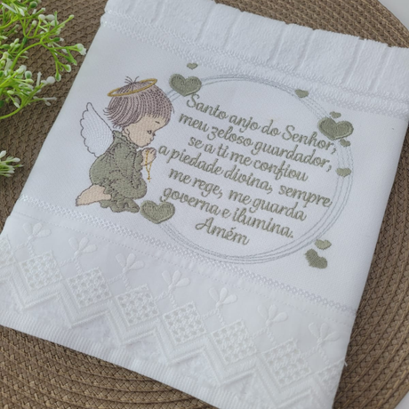 Guardian Angel washcloth - bathroom