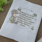 Guardian angel washcloth - Moss Green